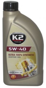 K2 5W-40 100 % SYNTHETIC OIL 1 LT