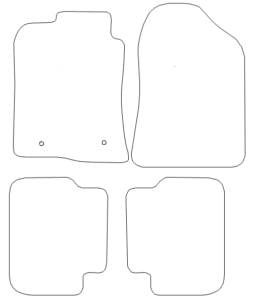TOYOTA Avensis 2003 -2009  -Tailored Carpet Car Mats