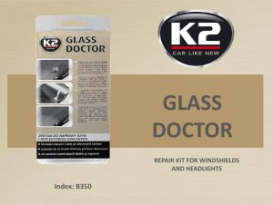 K2 GLASS DOCTOR Windshield repair kit