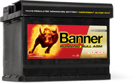 BANNER RUNNING BULL AGM CAR BATTERY 3BRB56001 60AH 640A