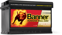 BANNER RUNNING BULL AGM CAR BATTERY 3BRB57001 70AH 720A